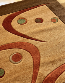 Синтетичний килим Frize Vrezanny 7141C gold - высокое качество по лучшей цене в Украине.